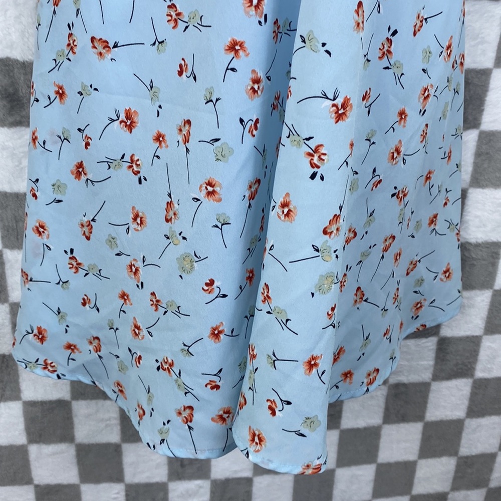 Baby Girl dresses pink strawberry blue floral with cute back tie 1xl 2xl  Curve - Picture 4 of 10